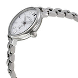 Marc Jacobs Sally White Dial Silver Stainless Steel Watch for Women - MBM8642