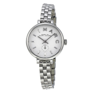 Buy Shop Marc Jacobs Sally White Dial Silver Steel Strap Watch for Women - MBM8642 USA Online