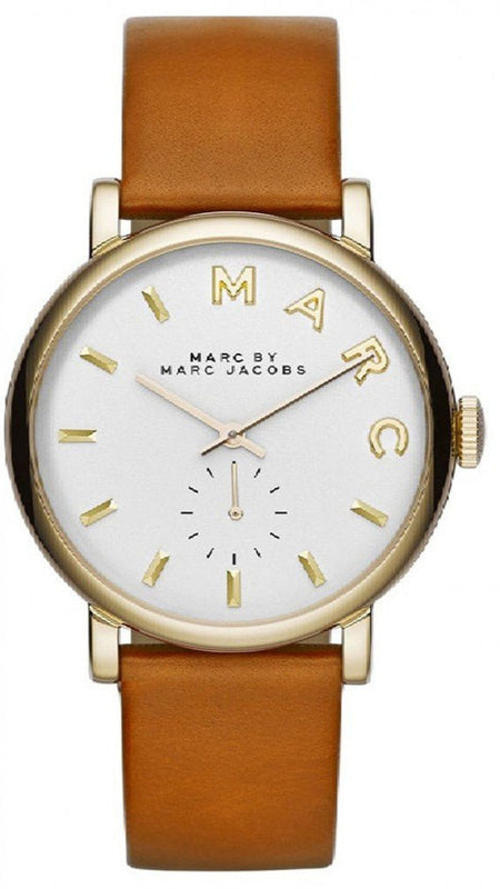 Buy Shop Marc Jacobs Baker White Dial Brown Leather Strap Watch for Womern - MBM1316 USA Online