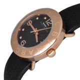 Buy Shop Marc Jacobs Amy Black Dial Black Leather Strap Watch for Women - MBM1225 USA Online