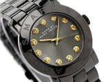 Buy Shop Marc Jacobs Amy Black Dial Black Steel Strap Watch for Women - MBM8595 USA Online
