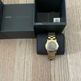 Buy Shop Marc Jacobs Amy Black Dial Gold Steel Strap Watch for Women - MBM3273 USA Online