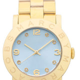 Buy Shop Marc Jacobs Amy Blue Dial Gold Steel Strap Watch for Women - MBM3301 USA Online