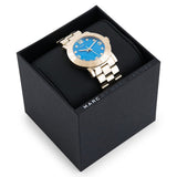 Buy Shop Marc Jacobs Amy Blue Dial Gold Steel Strap Watch for Women - MBM3303 USA Online