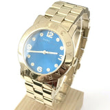 Buy Shop Marc Jacobs Amy Blue Dial Gold Steel Strap Watch for Women - MBM3303 USA Online