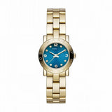 Buy Shop Marc Jacobs Amy Blue Dial Gold Steel Strap Watch for Women - MBM3303 USA Online