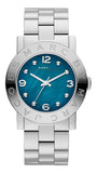 Buy Shop Marc Jacobs Amy Blue Dial Silver Steel Strap Watch for Women - MBM3272 USA Online