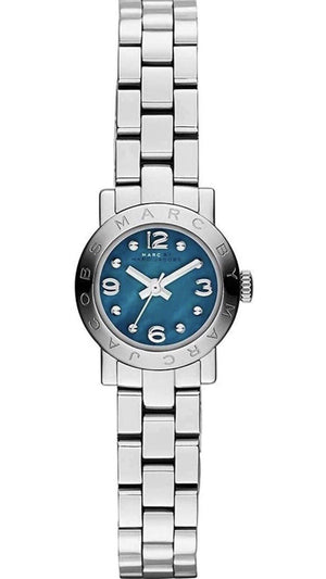 Buy Shop Marc Jacobs Amy Blue Dial Silver Steel Strap Watch for Women - MBM3274 USA Online