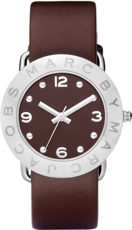 Buy Shop Marc Jacobs Amy Brown Dial Brown Leather Strap Watch for Women - MBM1139 USA Online