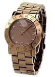 Buy Shop Marc Jacobs Amy Brown Dial Brown Steel Strap Watch for Women - MBM3119 USA Online