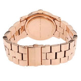 Buy Shop Marc Jacobs Amy Brown Dial Rose Gold Steel Strap Watch for Women - MBM3167 USA Online