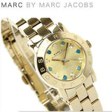 Buy Shop Marc Jacobs Amy Dexter Gold Dial Gold Steel Strap Watch for Women - MBM3218 USA Online
