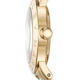 Buy Shop Marc Jacobs Amy Glitz Black Dial Gold Steel Strap Watch for Women - MBM3334 USA Online