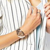 Buy Shop Marc Jacobs Amy Glitz Brown Dial Rose Gold Steel Strap Watch for Women - MBM3221 USA Online
