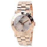 Buy Shop Marc Jacobs Amy Glitz Brown Dial Rose Gold Steel Strap Watch for Women - MBM3221 USA Online