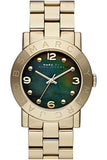 Buy Shop Marc Jacobs Amy Green Dial Gold Steel Strap Watch for Women - MBM8609 USA Online