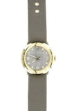 Buy Shop Marc Jacobs Amy Grey Dial Grey Leather Strap Watch for Women - MBM1287 USA Online
