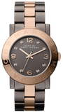 Buy Shop Marc Jacobs Amy Grey Dial Two Tone Steel Strap Watch for Women - MBM3195 USA Online