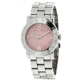 Buy Shop Marc Jacobs Amy Life Pink Dial Silver Steel Strap Watch for Women - MBM3300 USA Online