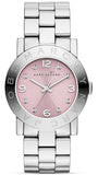 Buy Shop Marc Jacobs Amy Life Pink Dial Silver Steel Strap Watch for Women - MBM3300 USA Online