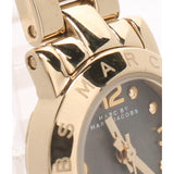 Buy Shop Marc Jacobs Amy Mother of Pearl Black Dial Gold Steel Strap Watch for Women - MBM3275 USA Online