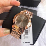 Buy Shop Marc Jacobs Amy Mother of Pearl Black Dial Rose Gold Steel Strap Watch for Women - MBM8610 USA Online