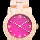Buy Shop Marc Jacobs Amy Pink Dial Rose Gold Steel Strap Dial Watch for Women - MBM8625 USA Online