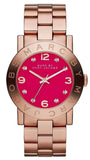 Buy Shop Marc Jacobs Amy Pink Dial Rose Gold Steel Strap Dial Watch for Women - MBM8625 USA Online
