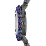 Buy Shop Marc Jacobs Amy Purple Dial Black Steel Strap Watch for Women - MBM3224 USA Online