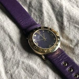 Buy Shop Marc Jacobs Amy Purple Dial Purple Leather Strap Watch for Women - MBM1151 USA Online