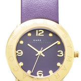Buy Shop Marc Jacobs Amy Purple Dial Purple Leather Strap Watch for Women - MBM1151 USA Online