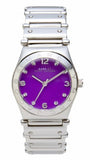 Buy Shop Marc Jacobs Amy Purple Dial Silver Steel Strap Watch for Women - MBM8560 USA Online