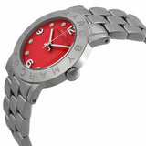 Buy Shop Marc Jacobs Amy Red Dial Silver Steel Strap Watch for Women - MBM3302 USA Online