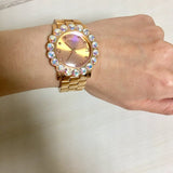 Buy Shop Marc Jacobs Amy Rose Gold Dial Rose Gold Steel Strap Watch for Women - MBM3223 USA Online