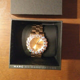 Buy Shop Marc Jacobs Amy Rose Gold Dial Rose Gold Steel Strap Watch for Women - MBM3223 USA Online