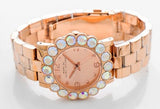Buy Shop Marc Jacobs Amy Rose Gold Dial Rose Gold Steel Strap Watch for Women - MBM3223 USA Online