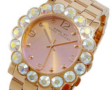 Buy Shop Marc Jacobs Amy Rose Gold Dial Rose Gold Steel Strap Watch for Women - MBM3223 USA Online