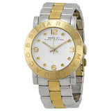 Buy Shop Marc Jacobs Amy Silver Dial Two Tone Steel Strap Watch for Women - MBM3139 USA Online