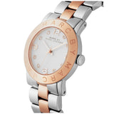 Buy Shop Marc Jacobs Amy Silver Dial Two Tone Steel Strap Watch for Women - MBM3194 USA Online