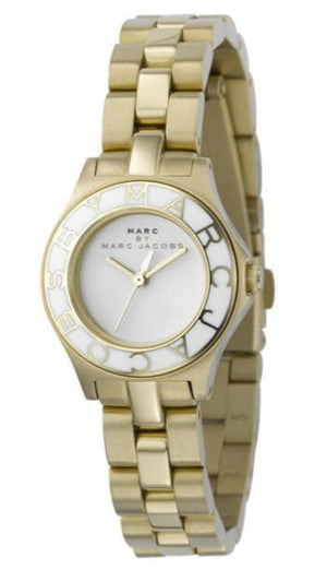 Buy Shop Marc Jacobs Amy White Dial Gold Steel Strap Watch for Women - MBM3051 USA Online