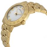 Buy Shop Marc Jacobs Mini Amy White Dial Gold Steel Strap Watch for Women - MBM3057 USA Online