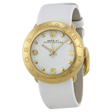 Buy Shop Marc Jacobs Amy White Dial White Leather Strap Watch for Women - MBM1150 USA Online