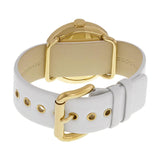 Buy Shop Marc Jacobs Amy White Dial White Leather Strap Watch for Women - MBM1150 USA Online