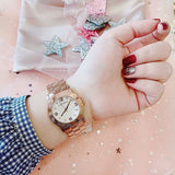 Buy Shop Marc Jacobs Amy White Dial Rose Gold Steel Strap Watch for Women - MBM3077 USA Online