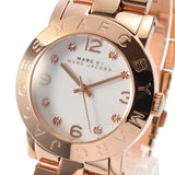 Buy Shop Marc Jacobs Amy White Dial Rose Gold Steel Strap Watch for Women - MBM3077 USA Online
