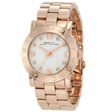 Buy Shop Marc Jacobs Amy White Dial Rose Gold Steel Strap Watch for Women - MBM3077 USA Online