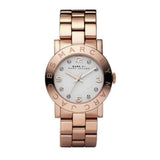 Buy Shop Marc Jacobs Amy White Dial Rose Gold Steel Strap Watch for Women - MBM3077 USA Online
