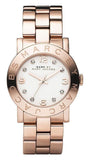 Buy Shop Marc Jacobs Amy White Dial Rose Gold Steel Strap Watch for Women - MBM3077 USA Online