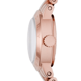 Buy Shop Marc Jacobs Amy White Dial Rose Gold Steel Strap Watch for Women - MBM3227 USA Online