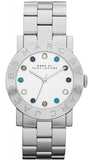 Buy Shop Marc Jacobs Amy White Dial Silver Steel Strap Watch for Women - MBM3140 USA Online